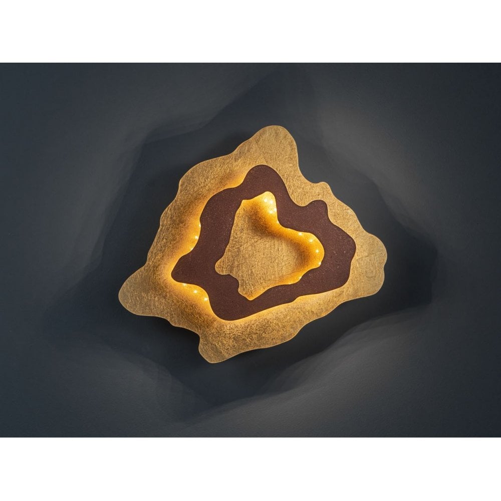 162272 Halo LED Wall Light Gold