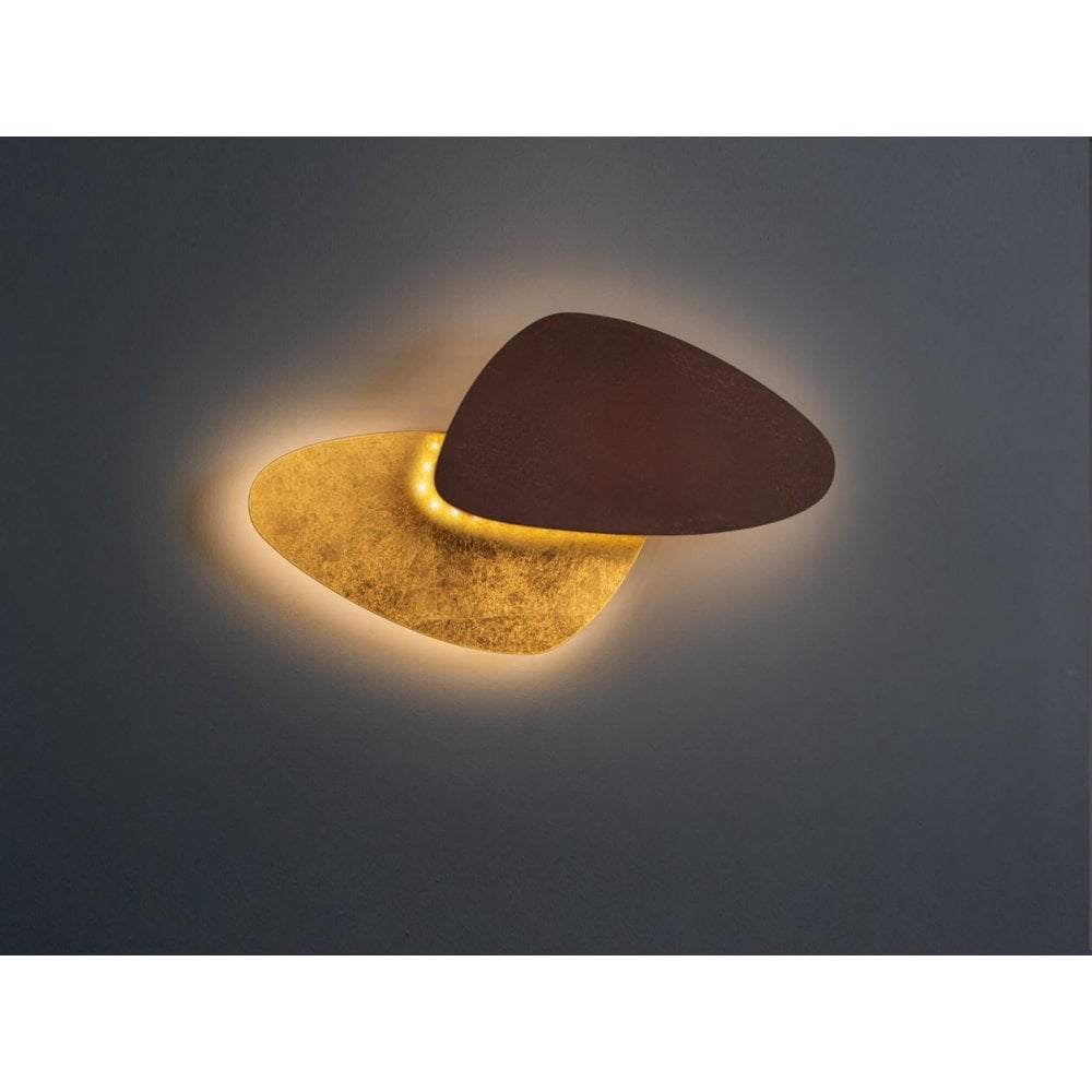Contra LED Wall  Light Gold