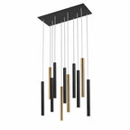 373357 Varas LED 11 Light Pendant Light Gold Black