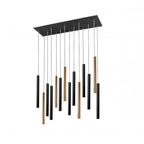 373425 Varas LED 14 Light Pendant Light Gold Black