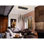 373425 Varas LED 14 Light Pendant Light Gold Black