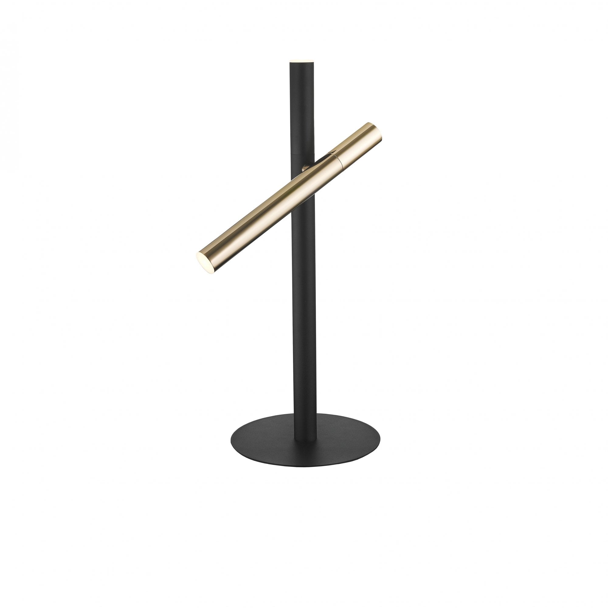 373579UK Varas LED 2 Light Table Lamp Gold Black
