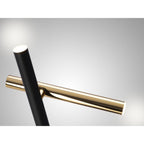 373579UK Varas LED 2 Light Table Lamp Gold Black