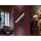 373845 Varas LED 3 Light Wall Light Gold Black