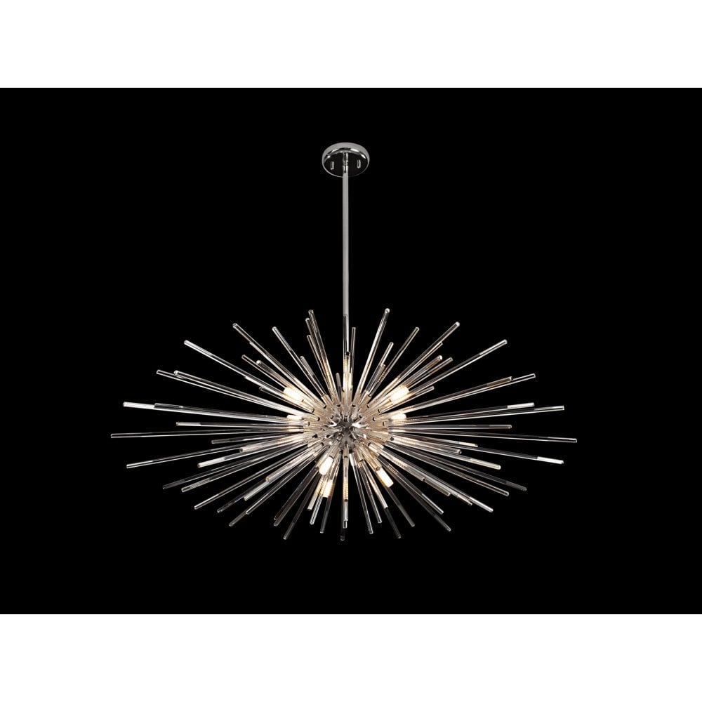 381628 Evasion 9 Light Pendant Light Chrome
