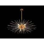 381635 Evasion 9 Light Pendant Light Gold