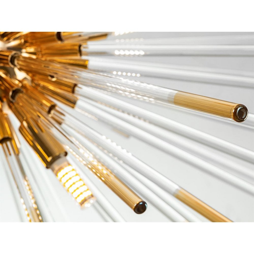 381635 Evasion 9 Light Pendant Light Gold