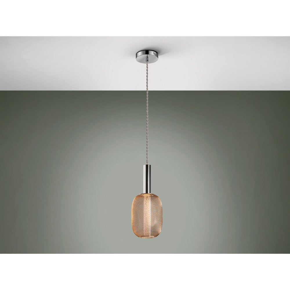 413503 Micron LED 1 Light Pendant Light Gold