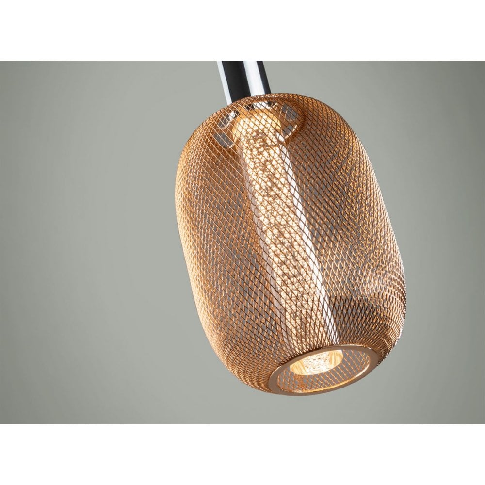 413503 Micron LED 1 Light Pendant Light Gold