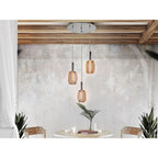 413626 Micron LED 3 Light Pendant Light Gold