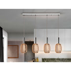 413756 Micron LED 4 Light Pendant Light Gold