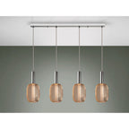 413756 Micron LED 4 Light Pendant Light Gold
