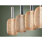 413756 Micron LED 4 Light Pendant Light Gold