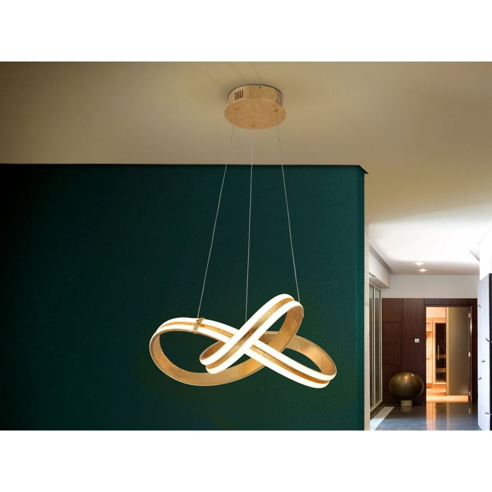 486705 Lazas LED Pendant Light Gold