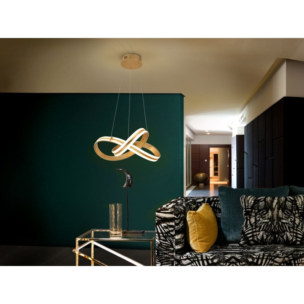486705 Lazas LED Pendant Light Gold