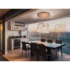 608428 Velos LED 14 Light Pendant Light Rose Gold