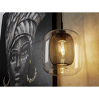 653596 Fox 1 Light Wall Light Brown Glass