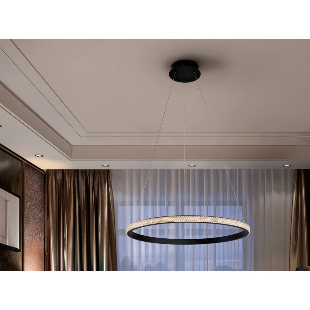 717526 Ring LED Pendant Light Black