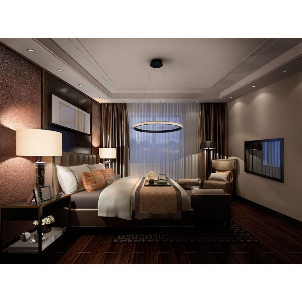 717526 Ring LED Pendant Light Black
