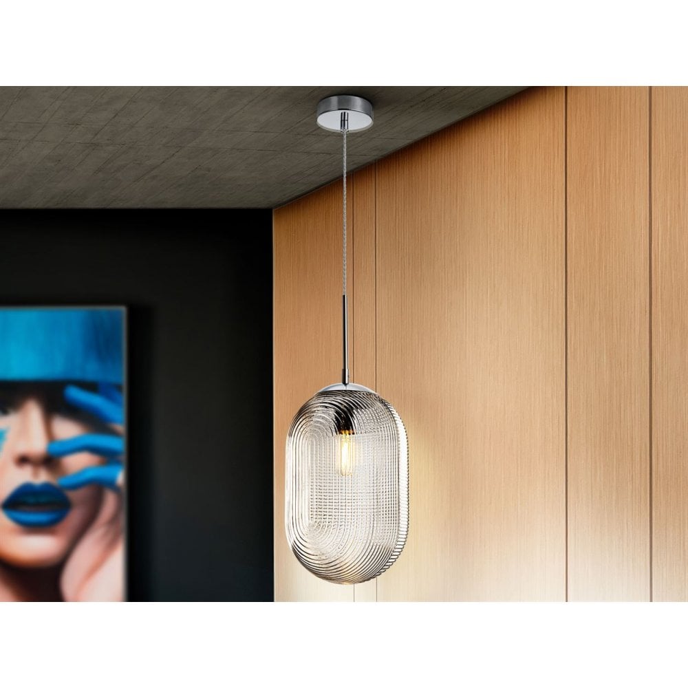 735840 Tensai 1 Light Pendant Light Glass (SD)
