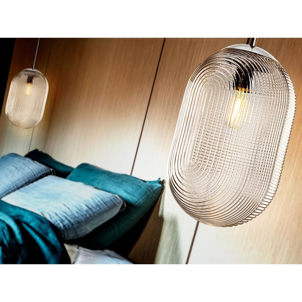 735840 Tensai 1 Light Pendant Light Glass (SD)