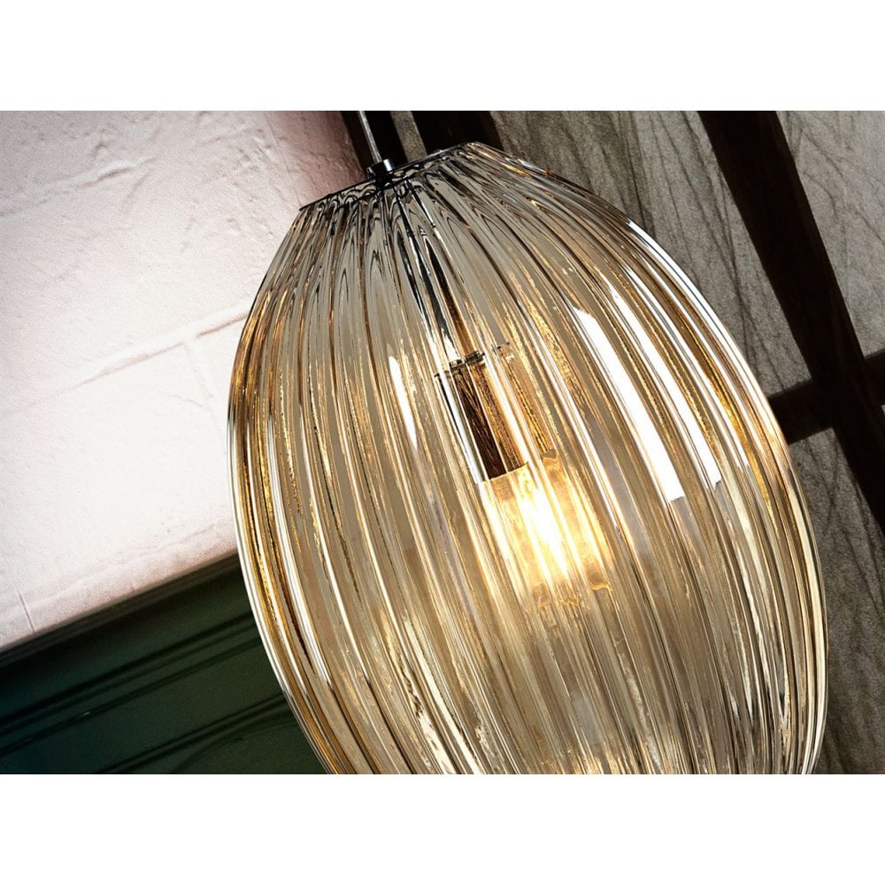 752091 Ovila 1 Light Pendant Light Glass