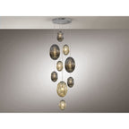 752367 Ovila 9 Light Pendant Light Glass