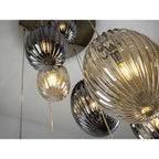 752367 Ovila 9 Light Pendant Light Glass