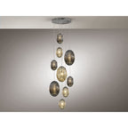 752367 Ovila 9 Light Pendant Light Glass
