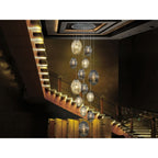 752459 Ovila 13 Light Pendant Light Glass