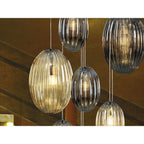 752459 Ovila 13 Light Pendant Light Glass