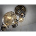 752459 Ovila 13 Light Pendant Light Glass