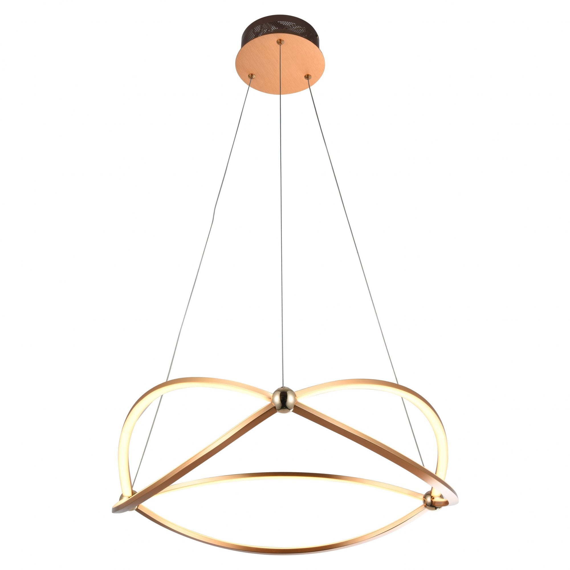 757232 Ocellis LED Pendant Light Rose Gold