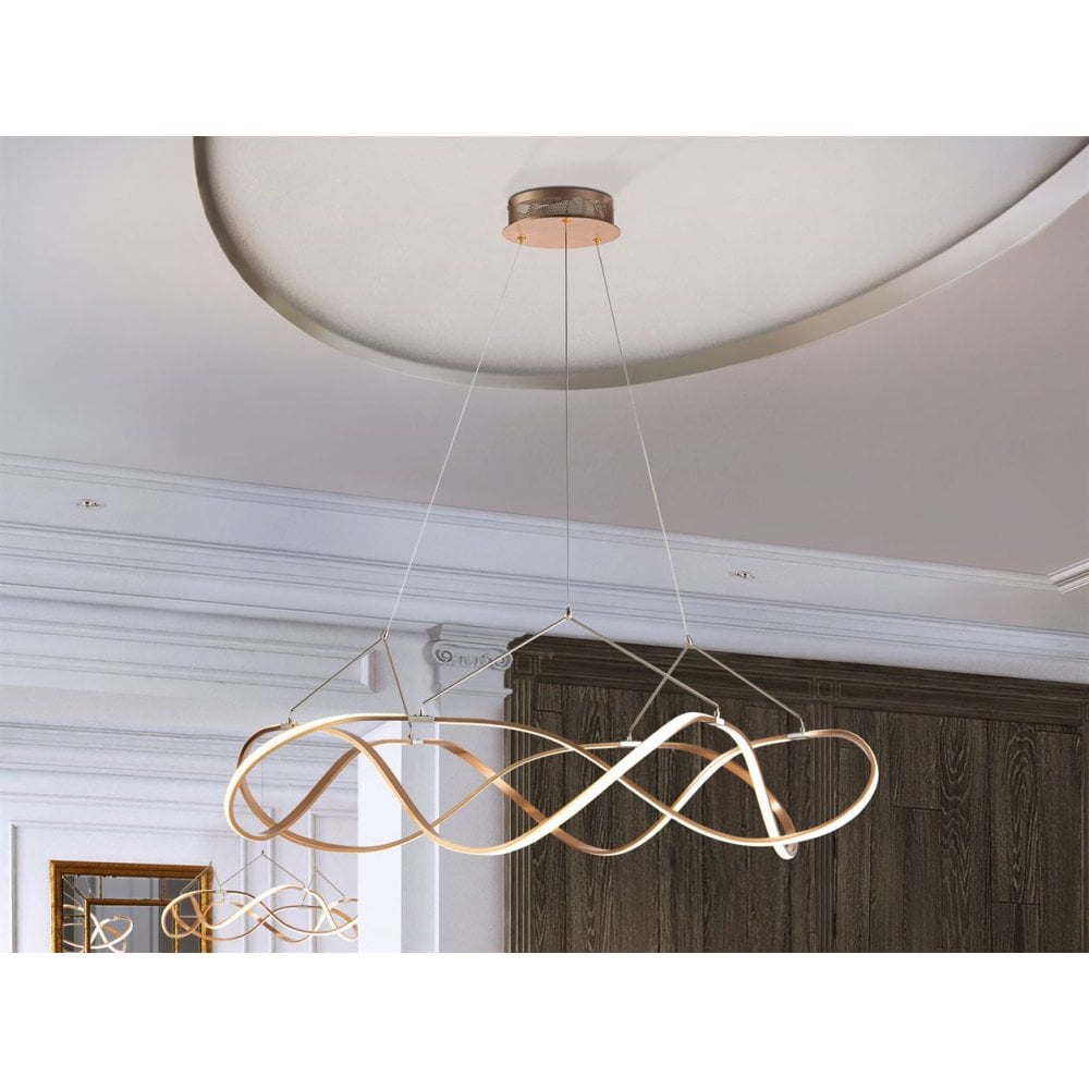 763592 Molly LED Pendant Light Rose Gold