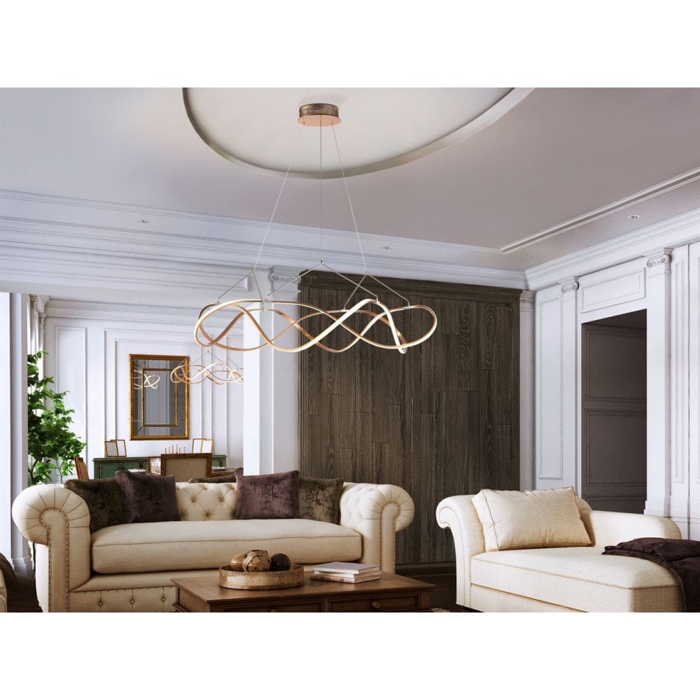 763592 Molly LED Pendant Light Rose Gold