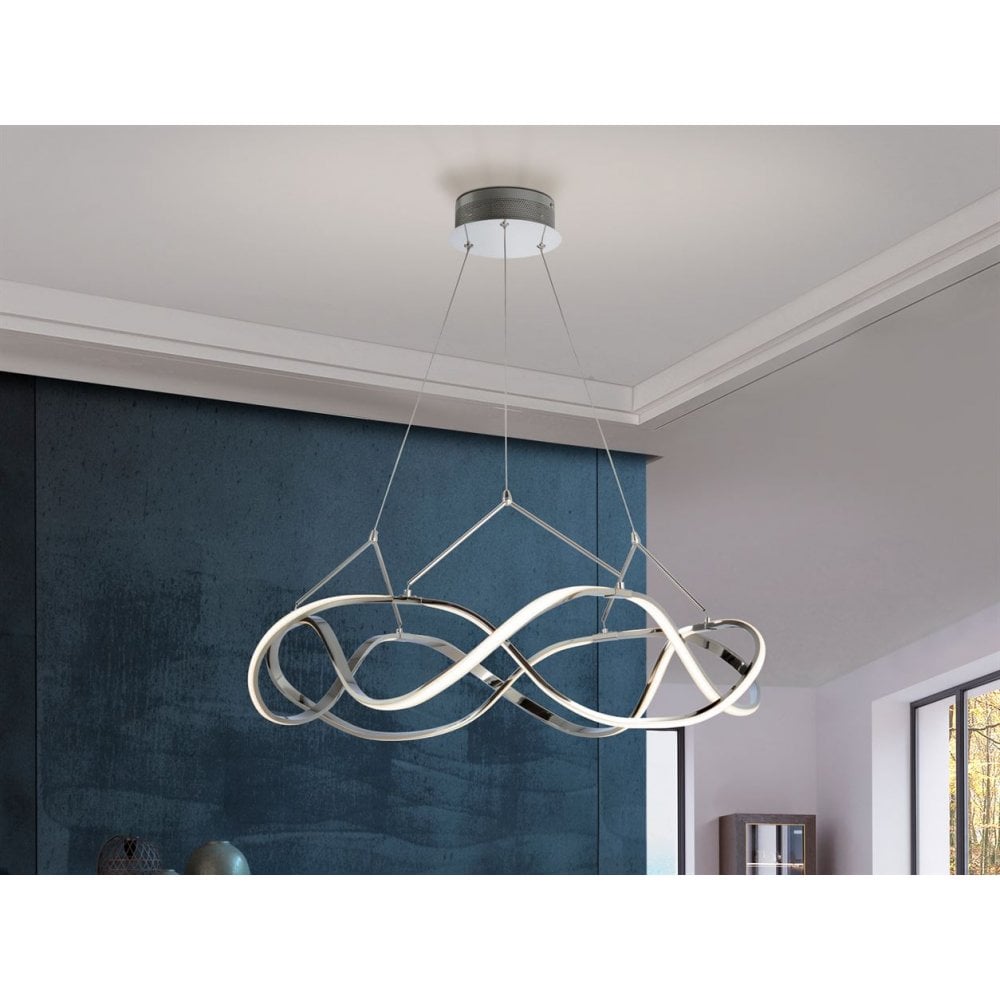 763950 Molly LED Pendant Light Chrome