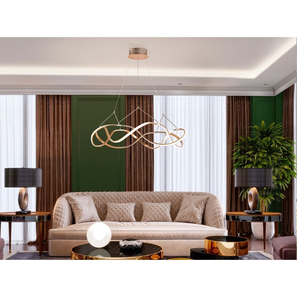 763967 Molly LED Pendant Light Rose Gold