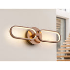 787017 Colette LED 2 Light Wall Light Rose Gold
