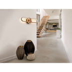 787017 Colette LED 2 Light Wall Light Rose Gold
