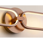 787017 Colette LED 2 Light Wall Light Rose Gold