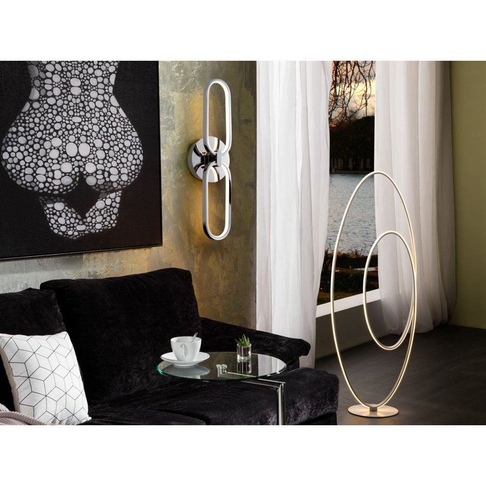 787024 Colette LED 2 Light Wall Light Chrome