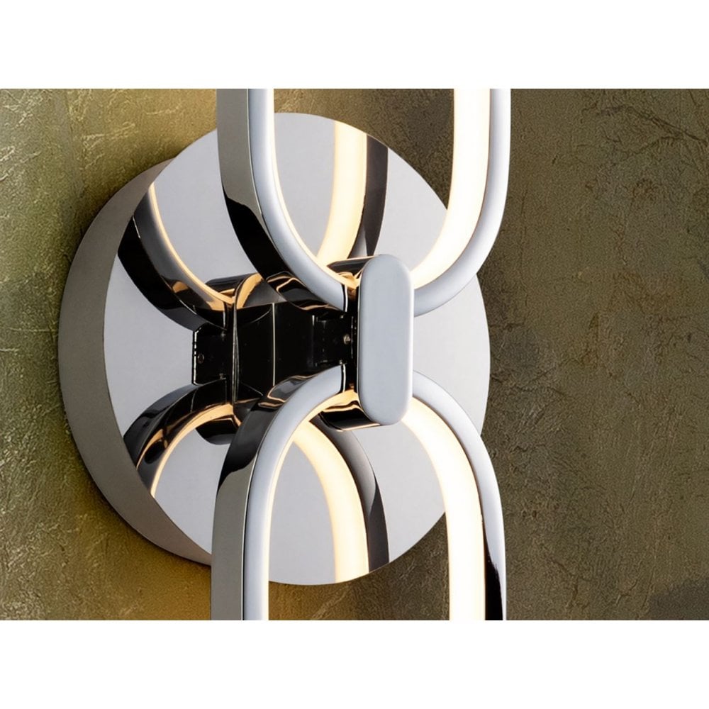 787024 Colette LED 2 Light Wall Light Chrome