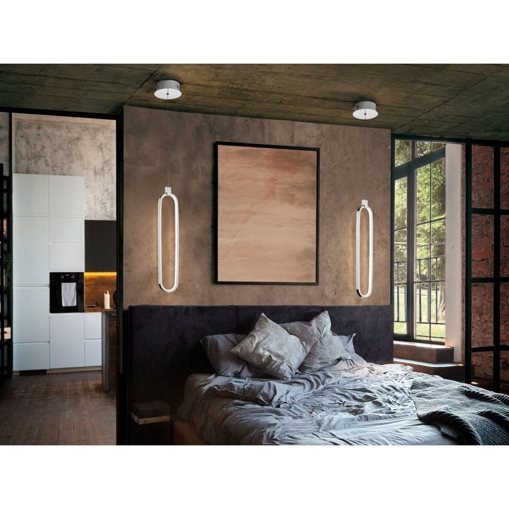 787147 Colette LED Pendant Light Chrome