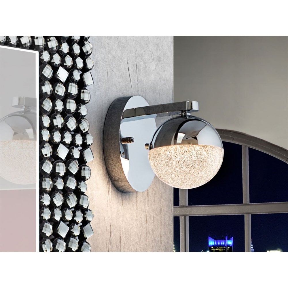 793168 Sphere LED Wall Light Chrome