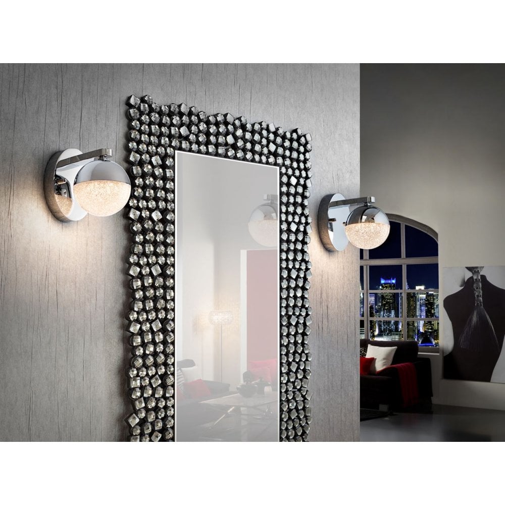 793168 Sphere LED Wall Light Chrome