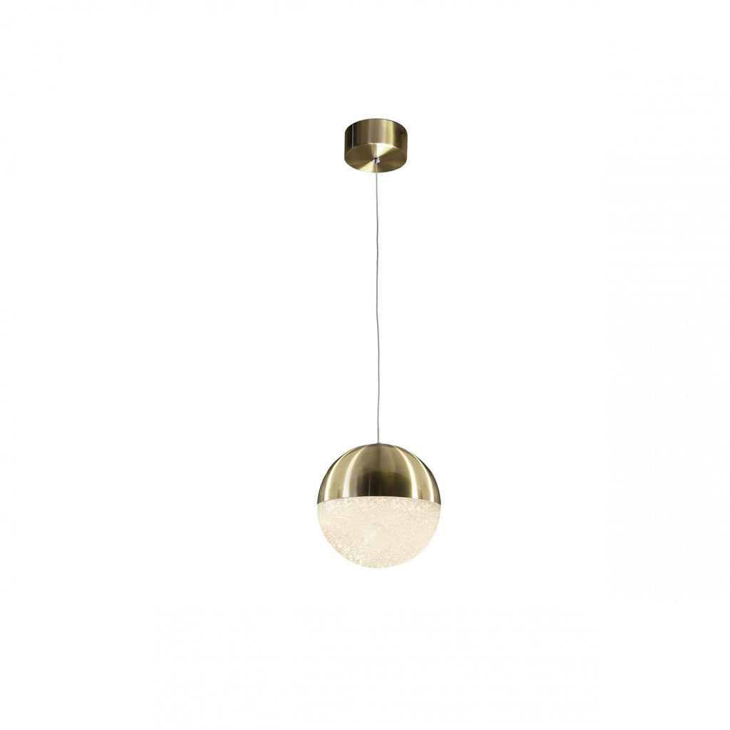 793407 Sphere LED Pendant Light Satin Brass
