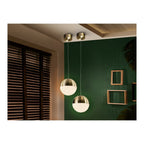 793407 Sphere LED Pendant Light Satin Brass