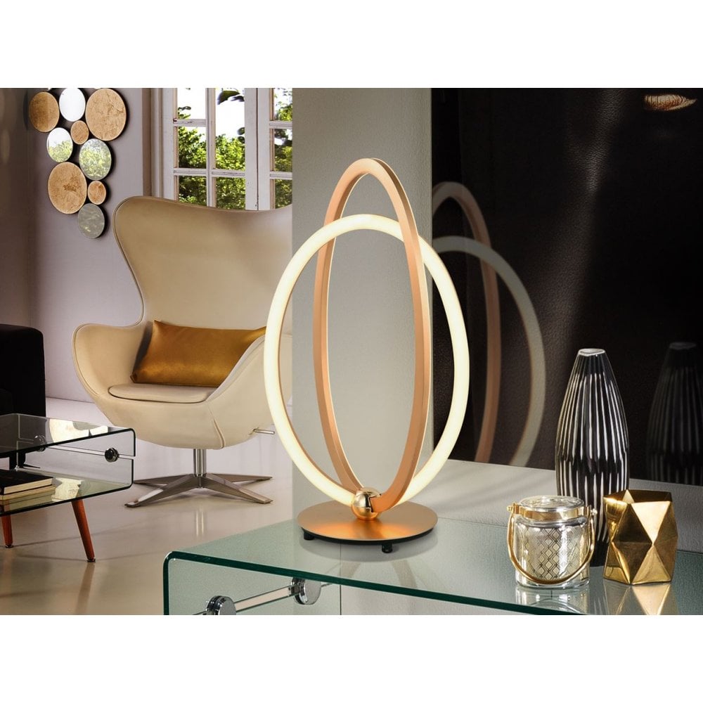814140 Ocellis LED Table Lamp Rose Gold