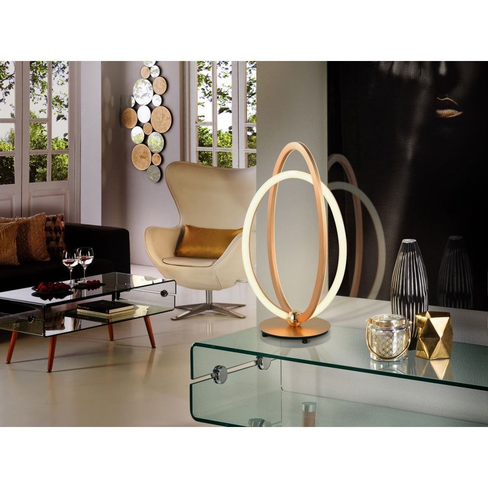 814140 Ocellis LED Table Lamp Rose Gold