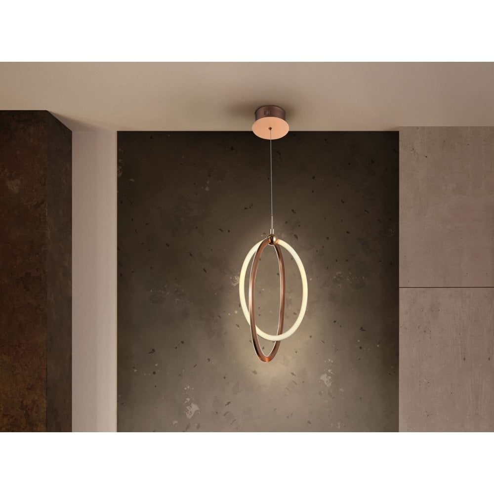 814263 Ocellis LED Pendant Light Rose Gold